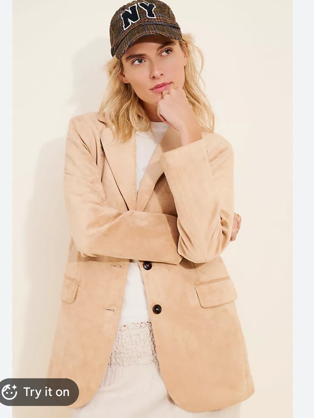 Dolan Left Coast Faux-Suede Boyfriend Blazer Size S sold out!